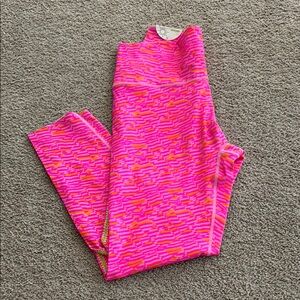 Aerie Pink and Orange Leggings